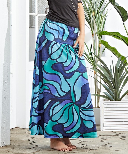 Maunaloa（マウナロア） スカート 「Maunaloa」Ocean Blue Bird ネオン