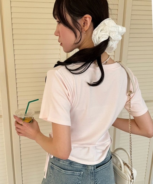 one after another NICE CLAUP - seemi Tシャツ 白×ゴールド・ベージュ×ゴールド プリントアソートTee | レディースファッション通販のワン