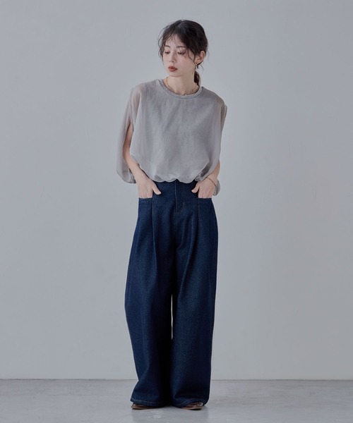 ella_selectshop オーガンジーバルーンブラウス ella_selectshop オーガンジーバルーンブラウス レディース