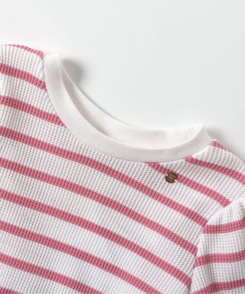 ワンピース 「ジュニア対応」袖リボンドッキングワンピース キッズ 子供服 女の子 | apres les cours | 19