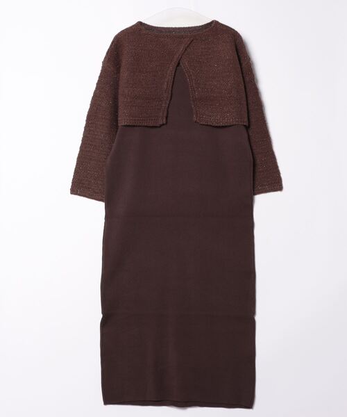 「A part by」 ツイードジャケット FREE ブラウン レディース_画像2