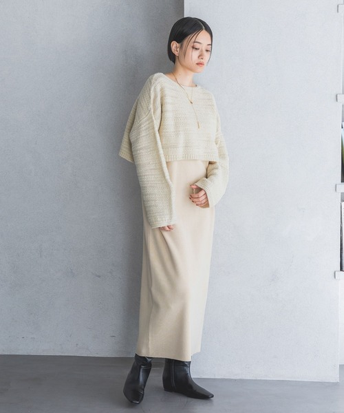 「A part by」 ツイードジャケット FREE ブラウン レディース_画像8