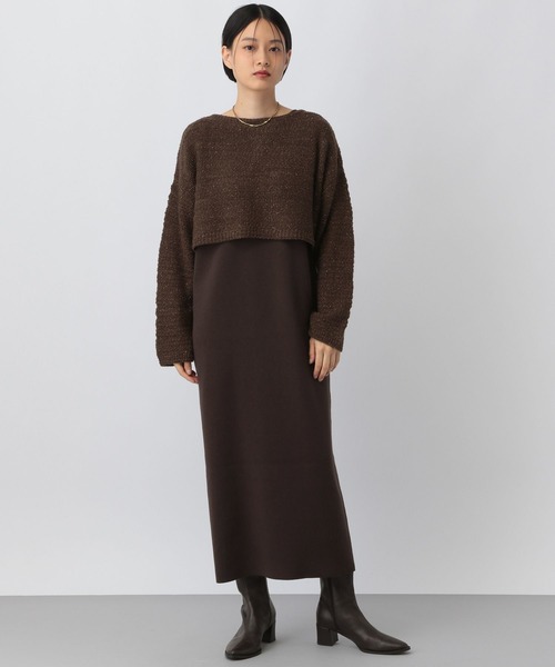 「A part by」 ツイードジャケット FREE ブラウン レディース_画像9