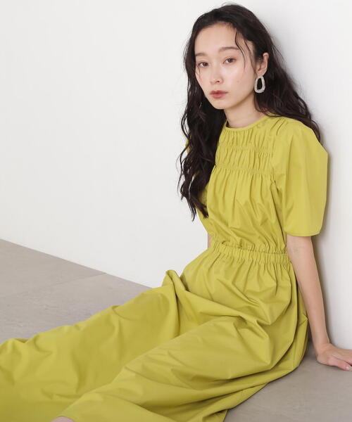 N.Natural Beauty Basic ワンピース ローンタックショルダー