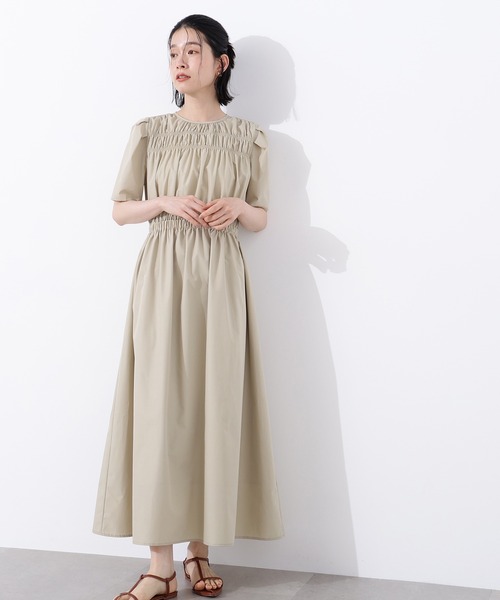 ローンタックショルダーワンピース【最終お値下げ】¥7,700→¥6,950 N.Natural Beauty Basic ワンピース ローンタックショルダー