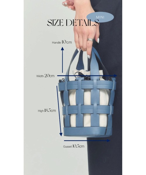 BLUE×PALANG（ブルーパラン） ショルダーバッグ バッグ MINI BASKET