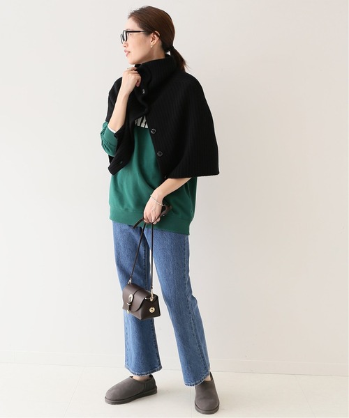 SLOBE IENA」 ニットポンチョ FREE グレー系その他 レディース SLOBE