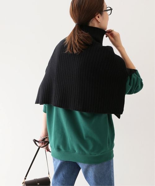 SLOBE IENA（スローブイエナ） ニットポンチョ FREE グレー系その他