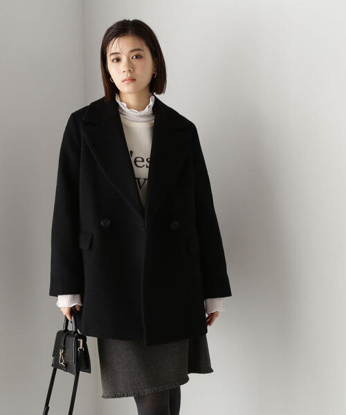 オーバーサイズPコート ブラック N. Natural Beauty Basic 楽天市場】【SALE／10%OFF】オーバーサイズPコート N. Natural Beauty