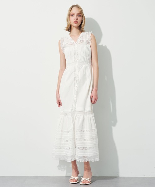 レースMIXセーラードレス me&me couture ワンピース レースMIXセーラードレス : ZOZOTOWN