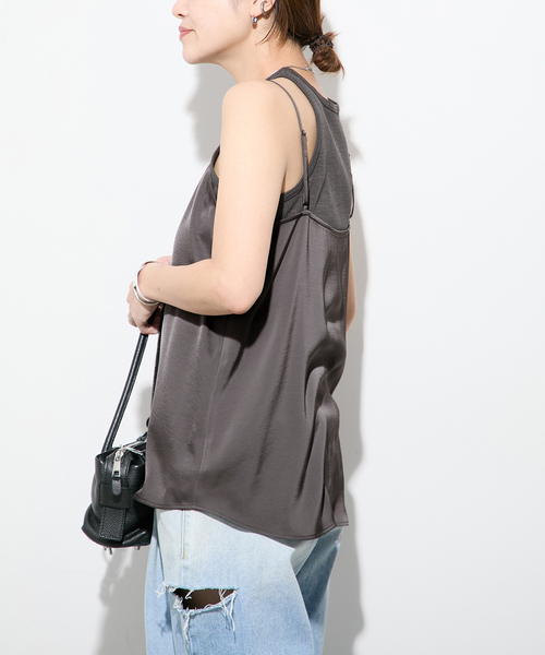 ブラウス シャツ 「＆FUNCTION」サテンキャミソールブラウス レディース JOURNAL STANDARD ブラウス シャツ 「＆FUNCTION」サテン