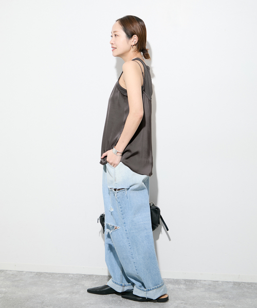 ブラウス シャツ 「＆FUNCTION」サテンキャミソールブラウス レディース JOURNAL STANDARD ブラウス シャツ 「＆FUNCTION」サテン
