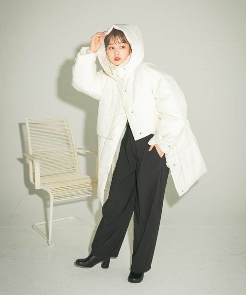 「KBF」 コート ONE アイボリー レディース_画像4