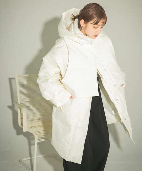 「KBF」 コート ONE アイボリー レディース_画像6