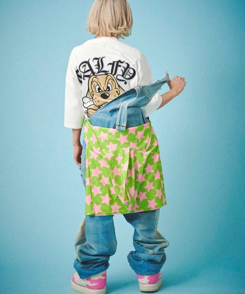 ガルフィー GALFY 覚醒ビーストTee 半袖Tシャツ ブラック ブルー L f34c1930dfe28077ab0900b9a24f62