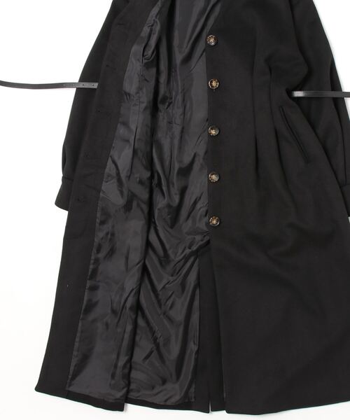 「MURUA」 ノーカラーコート 2 ブラック レディース_画像3