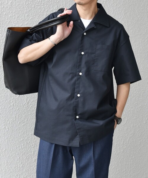 SHIPS any シャツ any:「接触冷感/遮熱等」ハイブリッドリネン