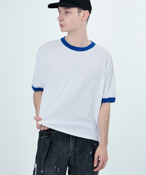 tシャツ 「LAMRONS」RINGER SHORT TEE レディース メンズ M TO R tシャツ 「LAMRONS」RINGER SHORT TEE レディース メンズ