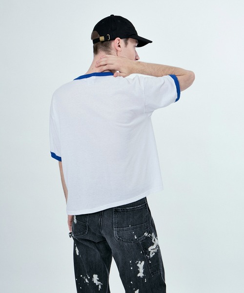 tシャツ 「LAMRONS」RINGER SHORT TEE レディース メンズ M TO R tシャツ 「LAMRONS」RINGER SHORT TEE レディース メンズ