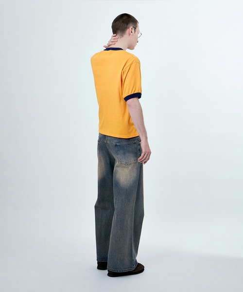 tシャツ 「LAMRONS」RINGER SHORT TEE レディース メンズ M TO R tシャツ 「LAMRONS」RINGER SHORT TEE レディース メンズ