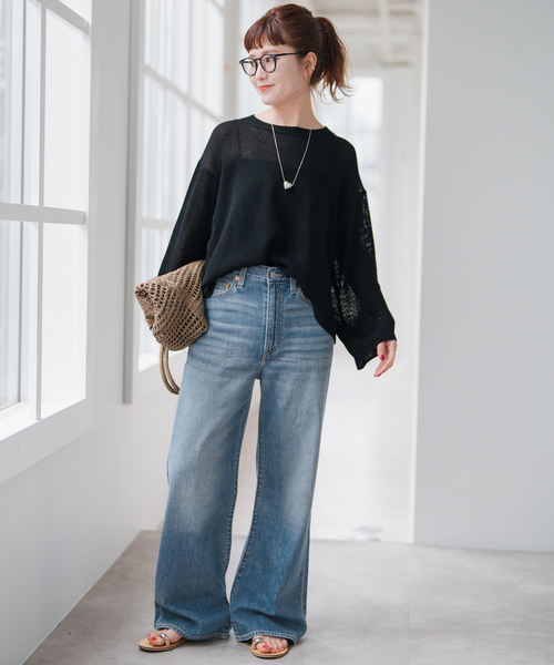 Spick and Span 別注リーバイス　ワイドデニム　サイズ23 Spick＆Span ジーンズ デニム デニムパンツ LEVI'S/リーバイス S
