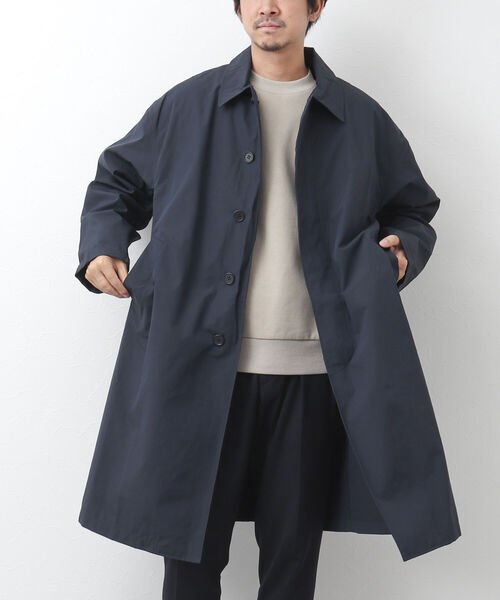 TAION（タイオン） ステンカラーコート X-LARGE ネイビー メンズ