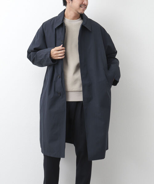 TAION（タイオン） ステンカラーコート X-LARGE ネイビー メンズ