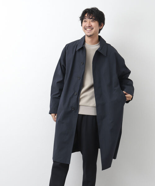TAION（タイオン） ステンカラーコート X-LARGE ネイビー メンズ