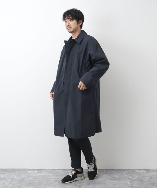 TAION（タイオン） ステンカラーコート X-LARGE ネイビー メンズ
