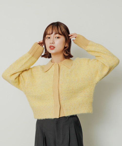 SENSE OF PLACE by URBAN RESEARCH ニットカーディガン ONE ブルー