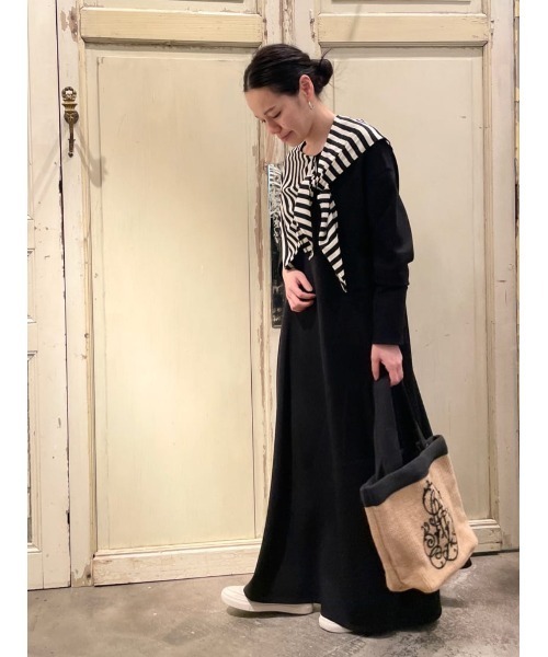 BEARDSLEY（ビアズリー） 長袖ワンピース FREE ブラック レディース