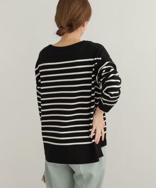 「URBAN RESEARCH DOORS」 長袖ニット MEDIUM ブルー レディース URBAN RESEARCH DOORS 「URBAN DOORS」 長袖ニット MEDIUM