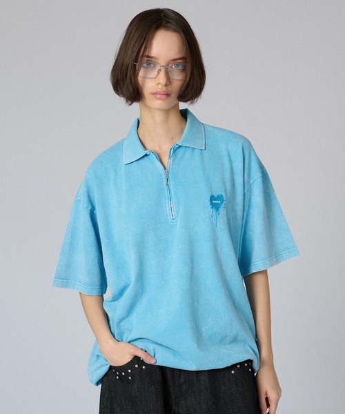 ONCILY ポロシャツ ZIP DRAW CODE POLO T-SHIRT / ジップドロー