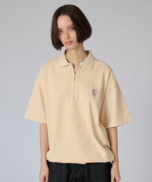 ONCILY ポロシャツ ZIP DRAW CODE POLO T-SHIRT / ジップドロー