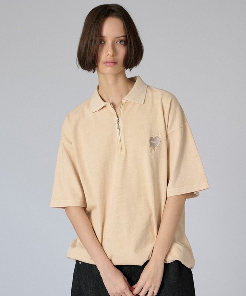 ONCILY ポロシャツ ZIP DRAW CODE POLO T-SHIRT / ジップドロー