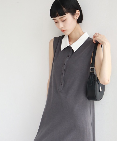 NOGLE ワンピース 「NOGLE/ノグル」ポロノースリワンピース
