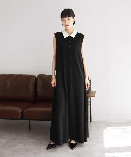 NOBULワンピース NOGLE ワンピース 「NOGLE/ノグル」ポロノースリワンピース