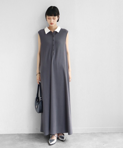 NOGLE ワンピース 「NOGLE/ノグル」ポロノースリワンピース : ZOZOTOWN