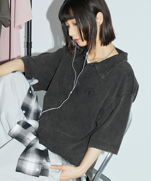 Anchor Smith ポロシャツ ポロ ヴィンテージ加工サークルロゴ