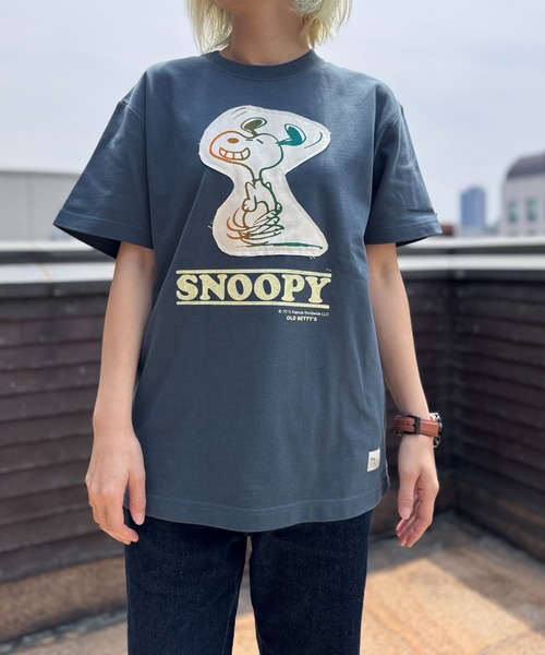tシャツ スヌーピー「SNOOPY」organic cotton T-shirts(SNOOPY) レディース メンズ