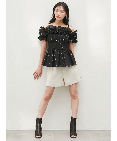 5月11日まで限定価格【新品タグ付き】snidel ピンタックショートパンツ 8004001215731_2.jpg