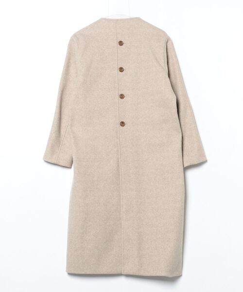 「loaf」 ノーカラーコート ONE SIZE ベージュ レディース_画像2