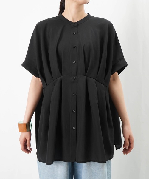 ブラウス シャツ バックタックオーバーブラウス レディース LADY LUCK LUCA ブラウス シャツ LC/LLL 2WAYタックブラウス