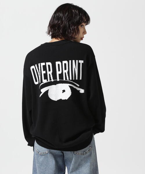 ニット セーター overprint/オーバープリント/EYE COTTON KNIT レディース
