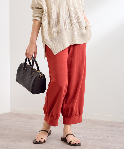 パンツ framework FRAMeWORK パンツ リネンライククロスタックパンツ レディース