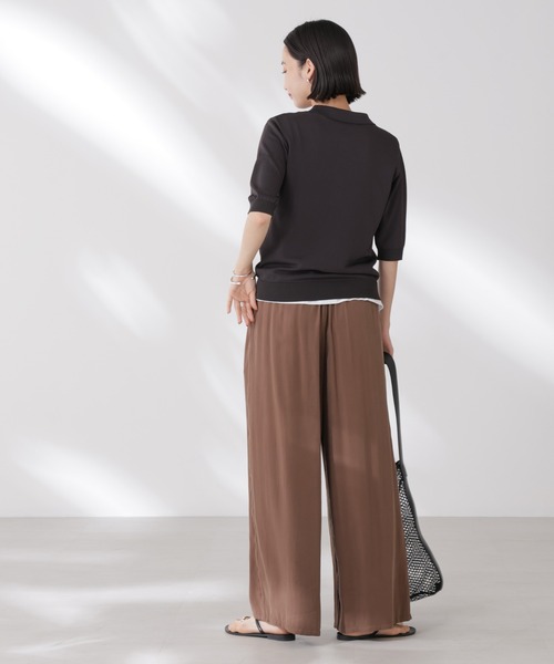 ニット セーター フロントZIPポロニット レディース brown2.jpg?fitin=720:720