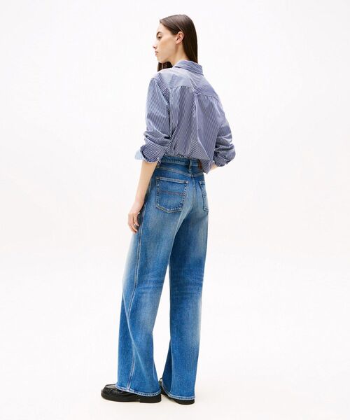 ★  Jeans★ ハイライズワイドデニム 青 レディース TOMMY JEANS ジーンズ デニム デニムパンツ クレアハイライズ
