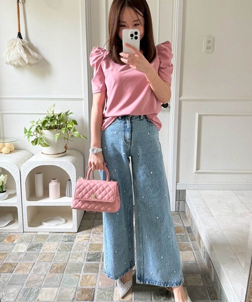 トップス Myu Myu tシャツ TONGARI TOPS レディース : ZOZOTOWN Yahoo!店