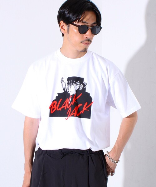 【激レア1点物】鉄腕アトム　ASTRO BOY紺　ブラックジャック黒Tシャツ着用 激レア1点物】鉄腕アトム ASTRO BOY紺 ブラックジャック黒T
