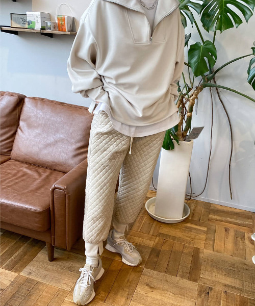 「ISOOK」 イージーパンツ FREE アイボリー レディース_画像3